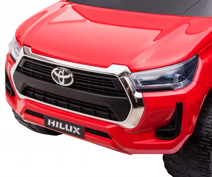 Masinuta electrica SUV Premier Toyota Hilux, 12V, 4x4, roti cauciuc EVA, scaun piele ecologica, rosu [13]