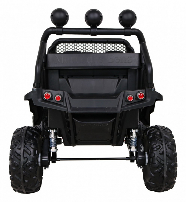 Masinuta electrica 4x4 Premier Mini Mercedes Unimog, 12V, roti cauciuc EVA, scaun piele ecologica, alb [9]