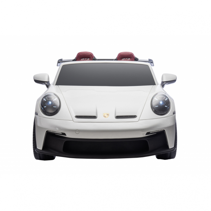 Masinuta electrica 4x4 Premier Porsche 911 GT3, 12V, 2 copii, roti cauciuc EVA, scaun piele ecologica, alb [5]