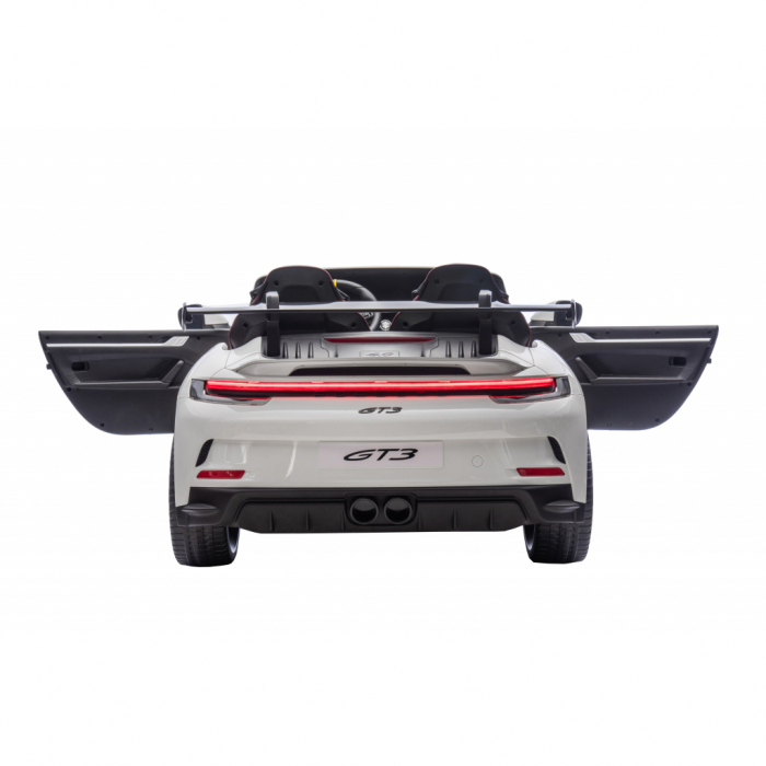 Masinuta electrica 4x4 Premier Porsche 911 GT3, 12V, 2 copii, roti cauciuc EVA, scaun piele ecologica, alb [10]