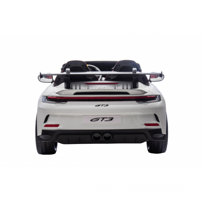 Masinuta electrica 4x4 Premier Porsche 911 GT3, 12V, 2 copii, roti cauciuc EVA, scaun piele ecologica, alb [4]