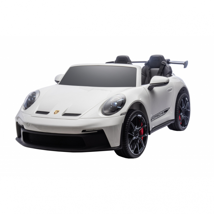 Masinuta electrica 4x4 Premier Porsche 911 GT3, 12V, 2 copii, roti cauciuc EVA, scaun piele ecologica, alb [3]