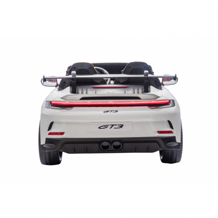 Masinuta electrica 4x4 Premier Porsche 911 GT3, 12V, 2 copii, roti cauciuc EVA, scaun piele ecologica, alb [7]