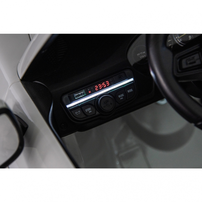 Masinuta electrica 4x4 Premier Porsche 911 GT3, 12V, 2 copii, roti cauciuc EVA, scaun piele ecologica, alb [13]
