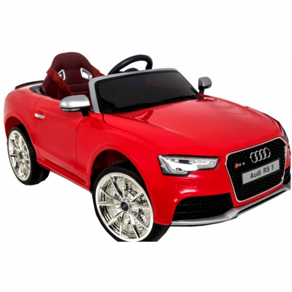 Masinuta electrica Premier Audi RS5, 12V, roti cauciuc EVA, scaun piele ecologica, rosie [7]