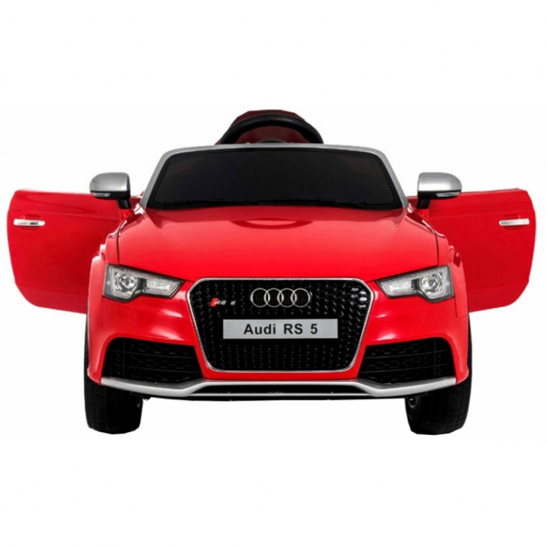 Masinuta electrica Premier Audi RS5, 12V, roti cauciuc EVA, scaun piele ecologica, rosie [2]