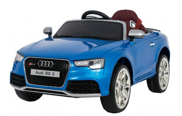 Masinuta electrica Premier Audi RS5, 12V, roti cauciuc EVA, scaun piele ecologica, albastra [1]