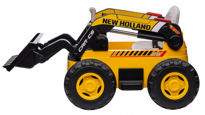 Masinuta electrica buldozer Premier New Holland, 4x4, 12V, galben [31]