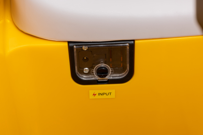 Masinuta electrica buldozer Premier New Holland, 4x4, 12V, galben [54]