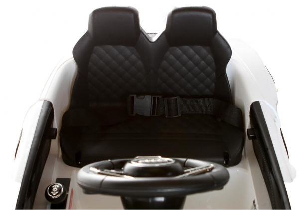 Masinuta electrica Premier Audi R8 Spyder, 12V, roti cauciuc EVA, scaun piele ecologica, alba [4]