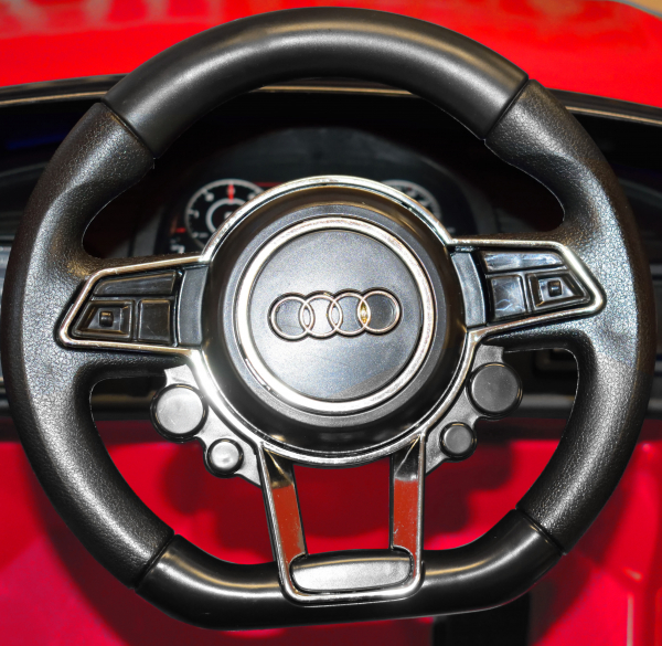 Masinuta electrica Premier Audi R8 Spyder, 12V, roti cauciuc EVA, scaun piele ecologica, rosie [9]