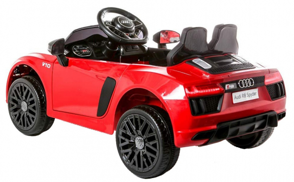 Masinuta electrica Premier Audi R8 Spyder, 12V, roti cauciuc EVA, scaun piele ecologica, rosie [5]
