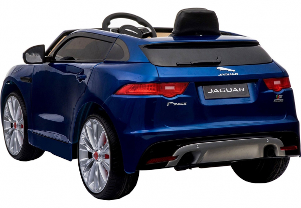 Masinuta electrica Premier Jaguar F-Pace, 12V, roti cauciuc EVA, scaun piele ecologica, albastra [13]