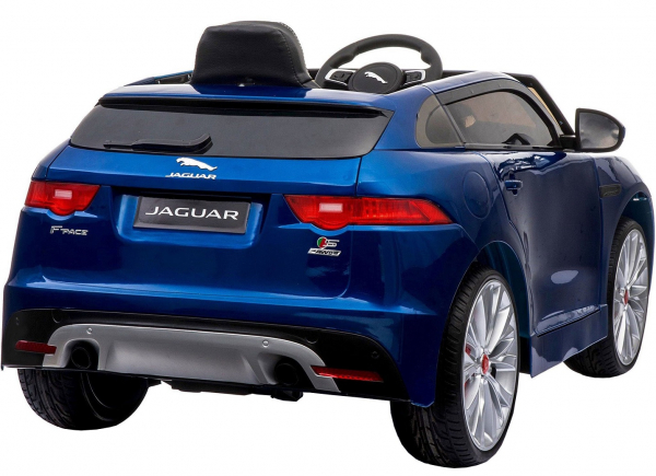 Masinuta electrica Premier Jaguar F-Pace, 12V, roti cauciuc EVA, scaun piele ecologica, albastra [12]