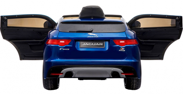 Masinuta electrica Premier Jaguar F-Pace, 12V, roti cauciuc EVA, scaun piele ecologica, albastra [5]