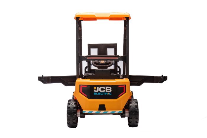 Stivuitor electric copii Premier JCB, 12V, scaun piele ecologica, galben [11]