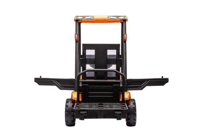 Stivuitor electric copii Premier JCB, 12V, scaun piele ecologica, galben [9]