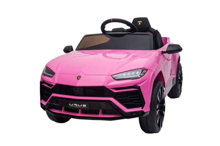 Masinuta electrica Lamborghini Urus, 12V, roti cauciuc EVA, scaun piele ecologica, roz [13]