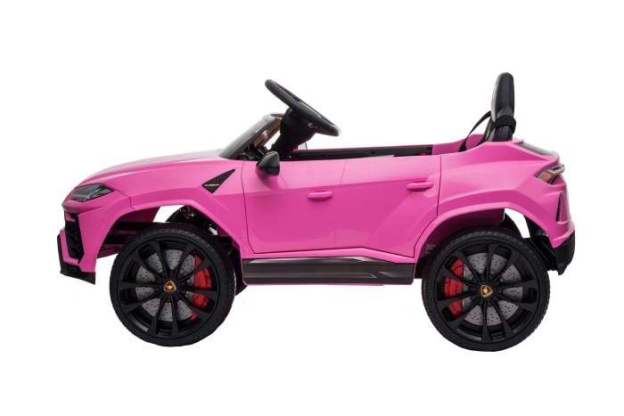Masinuta electrica Lamborghini Urus, 12V, roti cauciuc EVA, scaun piele ecologica, roz [4]