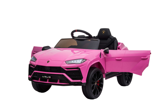 Masinuta electrica Lamborghini Urus, 12V, roti cauciuc EVA, scaun piele ecologica, roz [9]