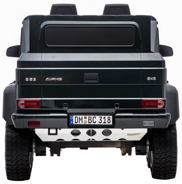 Masinuta electrica Mercedes G63 Solo, 2 baterii 12V, 6 roti cauciuc EVA, 4x4, 1 loc, 4 motoare, negru [8]