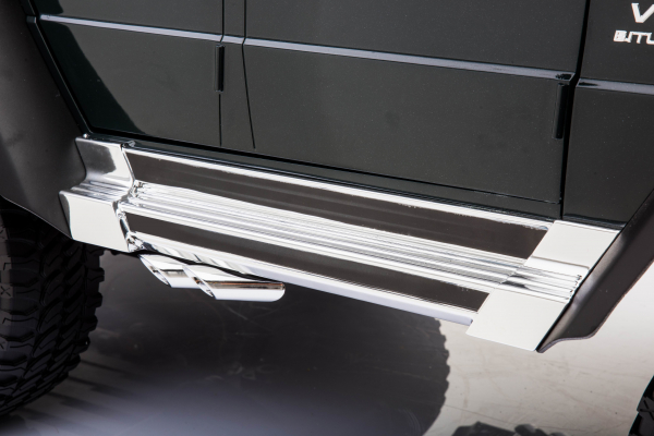 Masinuta electrica Mercedes G63 Solo, 2 baterii 12V, 6 roti cauciuc EVA, 4x4, 1 loc, 4 motoare, negru [26]