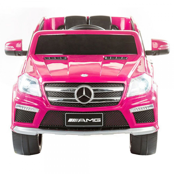 Masinuta electrica Premier Mercedes GL63, 12V, roti cauciuc EVA, scaun piele ecologica, roz [3]