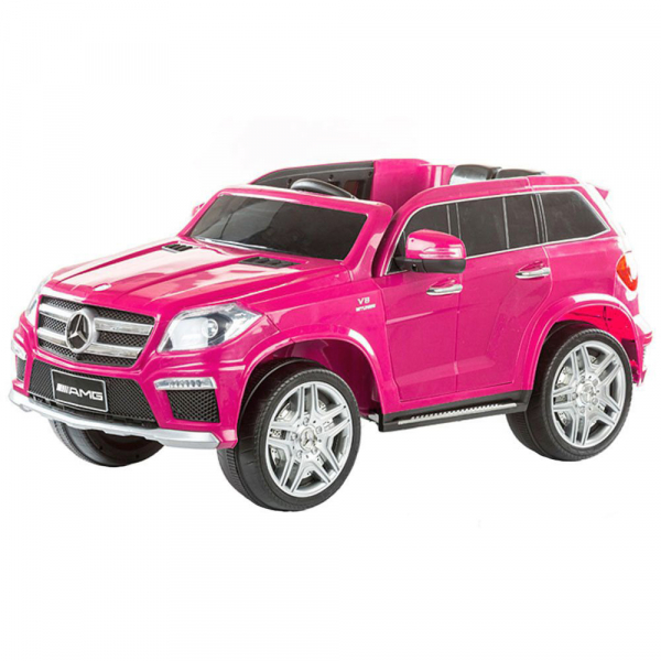 Masinuta electrica Premier Mercedes GL63, 12V, roti cauciuc EVA, scaun piele ecologica, roz [1]