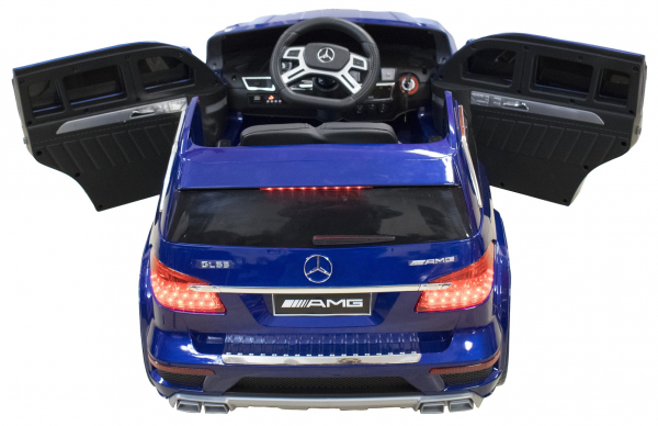 Masinuta electrica Premier Mercedes GL63, 12V, roti cauciuc EVA, scaun piele ecologica, albastra [5]