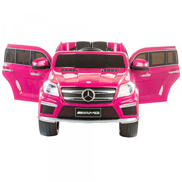 Masinuta electrica Premier Mercedes GL63, 12V, roti cauciuc EVA, scaun piele ecologica, roz [2]