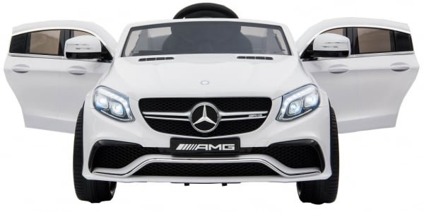 Masinuta electrica Premier Mercedes GLE 63 Coupe, 12V, roti cauciuc EVA, scaun piele ecologica, alba [2]
