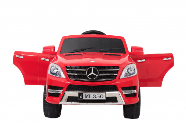 Masinuta electrica Premier Mercedes ML-350, 12V, roti cauciuc EVA, scaun piele ecologica, rosie [4]