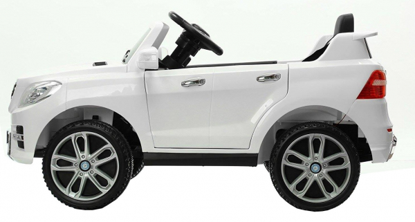 Masinuta electrica Premier Mercedes ML-350 4MATIC, 12V, roti cauciuc EVA, Bluetooth, alb [3]