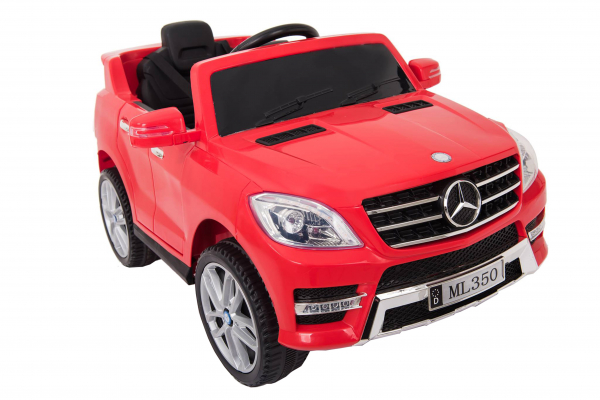 Masinuta electrica Premier Mercedes ML-350, 12V, roti cauciuc EVA, scaun piele ecologica, rosie [3]