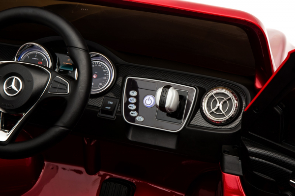 Masinuta electrica 4 x 4 Premier Mercedes X-Class, 12V, roti cauciuc EVA, scaun piele ecologica, rosu [14]