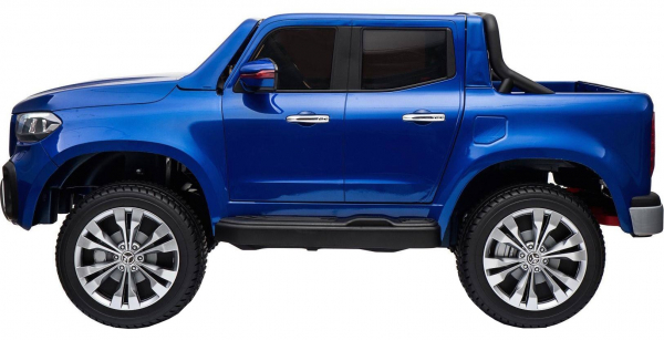Masinuta electrica 4 x 4 Premier Mercedes X-Class, 12V, roti cauciuc EVA, scaun piele ecologica, albastru [8]