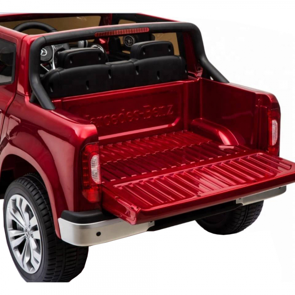 Masinuta electrica 4 x 4 Premier Mercedes X-Class, 12V, ecran LCD, MP4, roti cauciuc EVA, scaun piele ecologica, rosu [7]