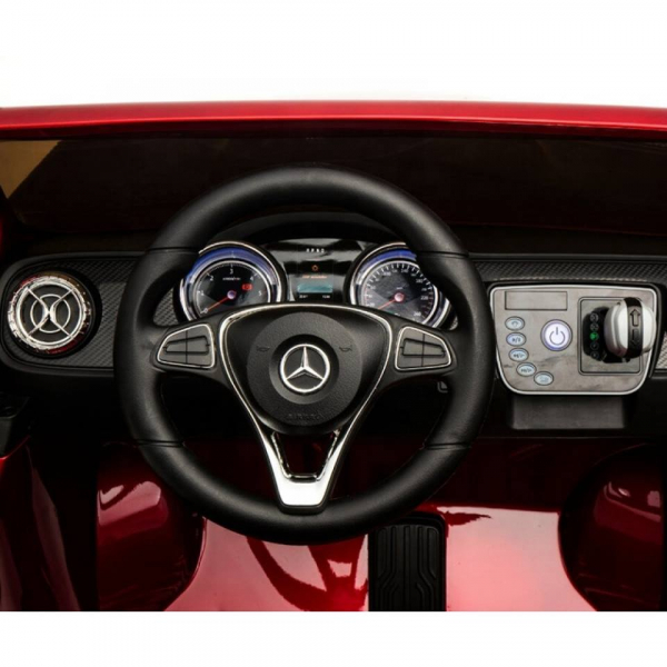 Masinuta electrica 4 x 4 Premier Mercedes X-Class, 12V, ecran LCD, MP4, roti cauciuc EVA, scaun piele ecologica, rosu [6]