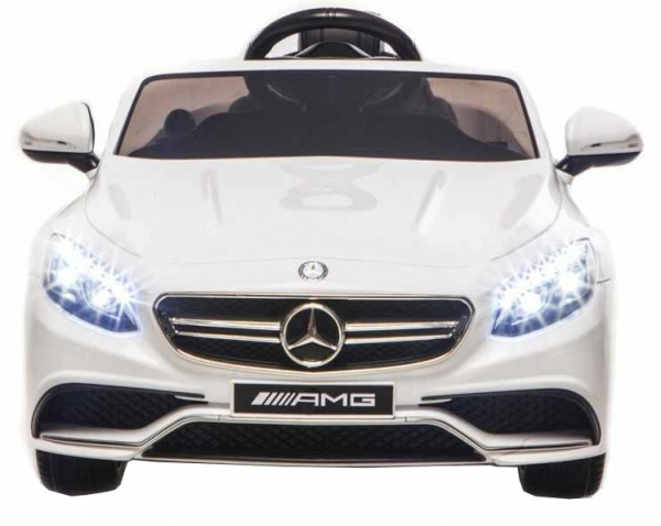 Masinuta electrica Premier Mercedes SL65 AMG, 12V, roti cauciuc EVA, scaun piele ecologica, alb [2]