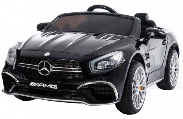 Masinuta electrica Premier Mercedes SL65 AMG, 12V, roti cauciuc EVA, scaun piele ecologica [5]