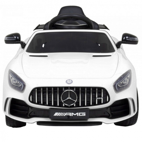 Masinuta electrica Premier Mercedes GT-R, 12V, roti cauciuc EVA, scaun piele ecologica, alb [11]