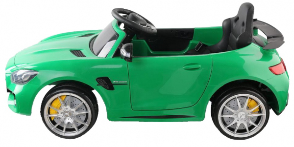 Masinuta electrica Premier Mercedes GT-R, 12V, roti cauciuc EVA, scaun piele ecologica, verde [7]