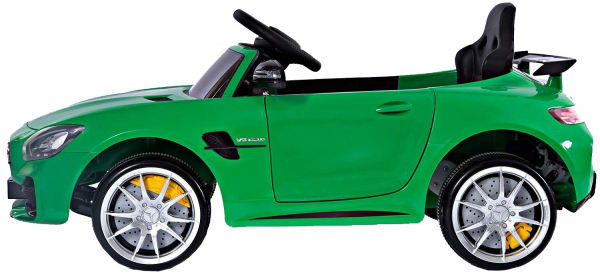 Masinuta electrica Premier Mercedes GT-R, 12V, roti cauciuc EVA, scaun piele ecologica, verde [2]