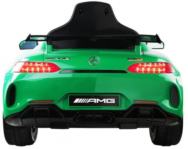 Masinuta electrica Premier Mercedes GT-R, 12V, roti cauciuc EVA, scaun piele ecologica, verde [8]