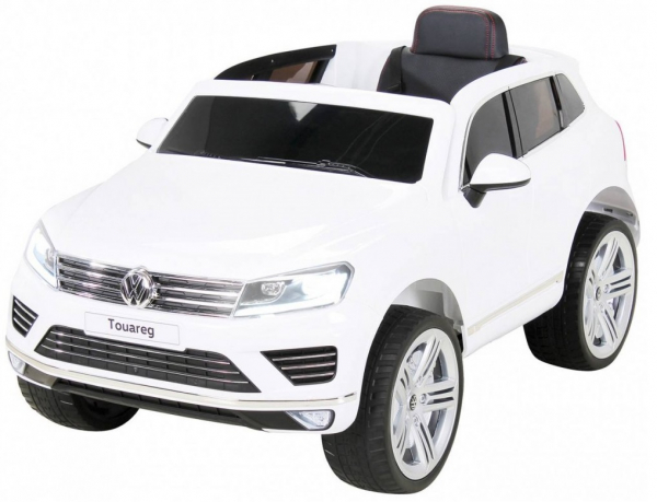Masinuta electrica Premier Volkswagen Touareg, 12V, roti cauciuc EVA, scaun piele ecologica, alb [3]
