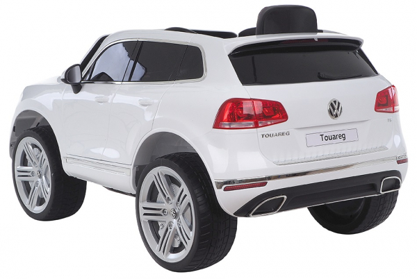 Masinuta electrica Premier Volkswagen Touareg, 12V, roti cauciuc EVA, scaun piele ecologica, alb [4]