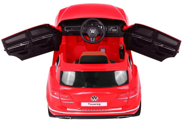 Masinuta electrica Premier Volkswagen Touareg, 12V, roti cauciuc EVA, scaun piele ecologica, rosu [8]
