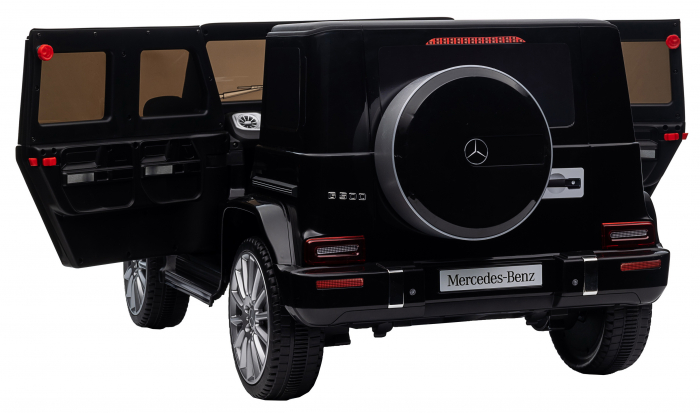 Masinuta electrica Premier 4x4 Mercedes G500, 12V, roti cauciuc EVA, scaun piele ecologica, negru [24]