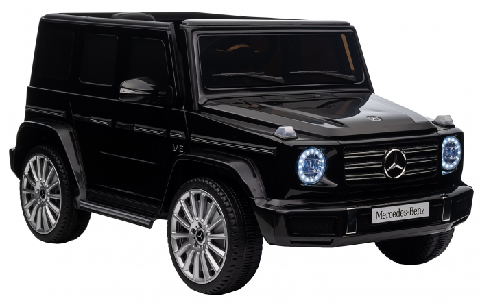 Masinuta electrica Premier 4x4 Mercedes G500, 12V, roti cauciuc EVA, scaun piele ecologica, negru [15]