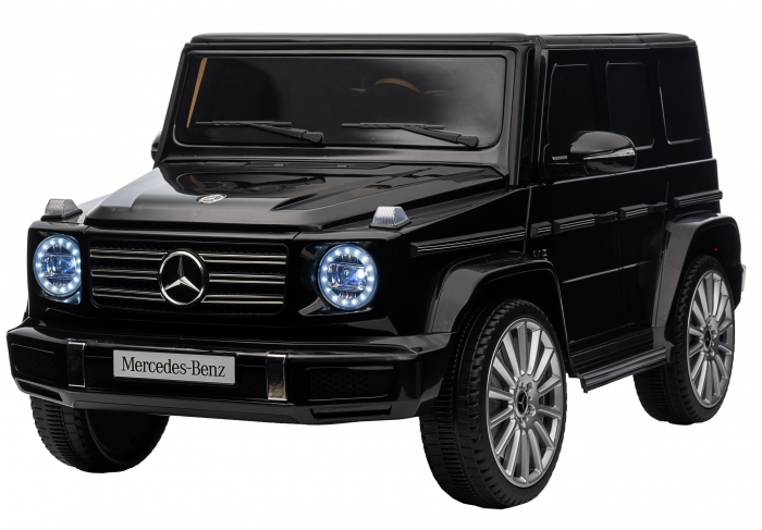 Masinuta electrica Premier 4x4 Mercedes G500, 12V, roti cauciuc EVA, scaun piele ecologica, negru [4]